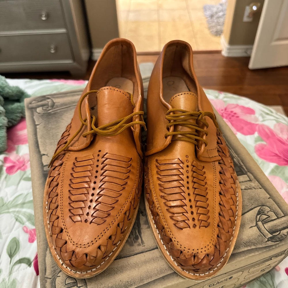 Men's Tan Leather Loafers